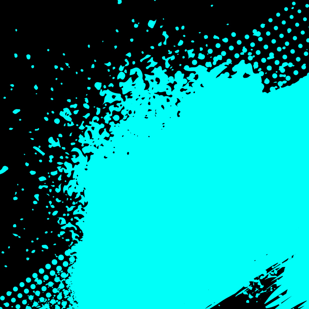 Greller Farbklecks auf dunklem Hintergrund